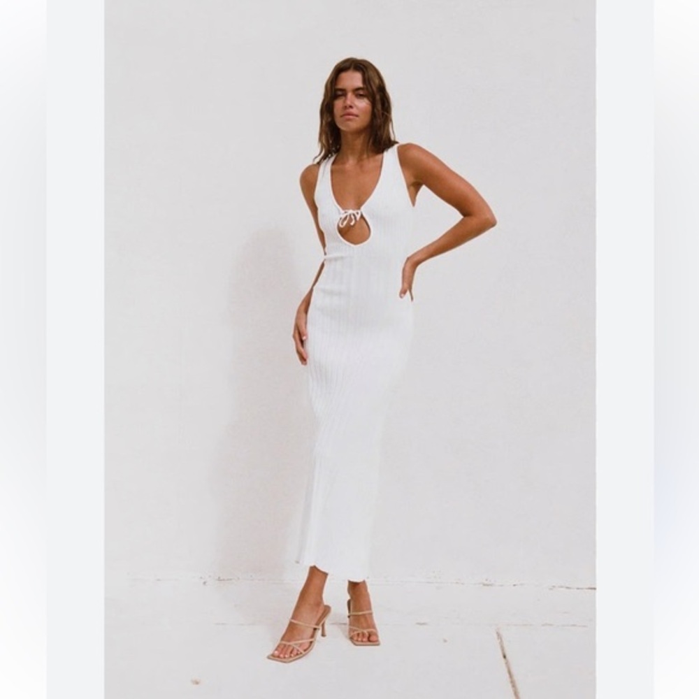 Sabo Skirt Halo Maxi Dress White